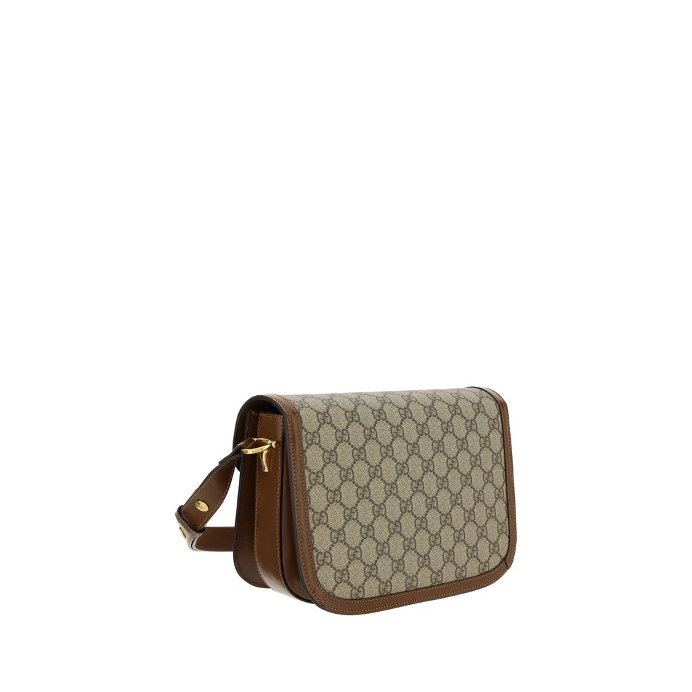 Gucci GG Monogram & Horsebit Shoulder Bag