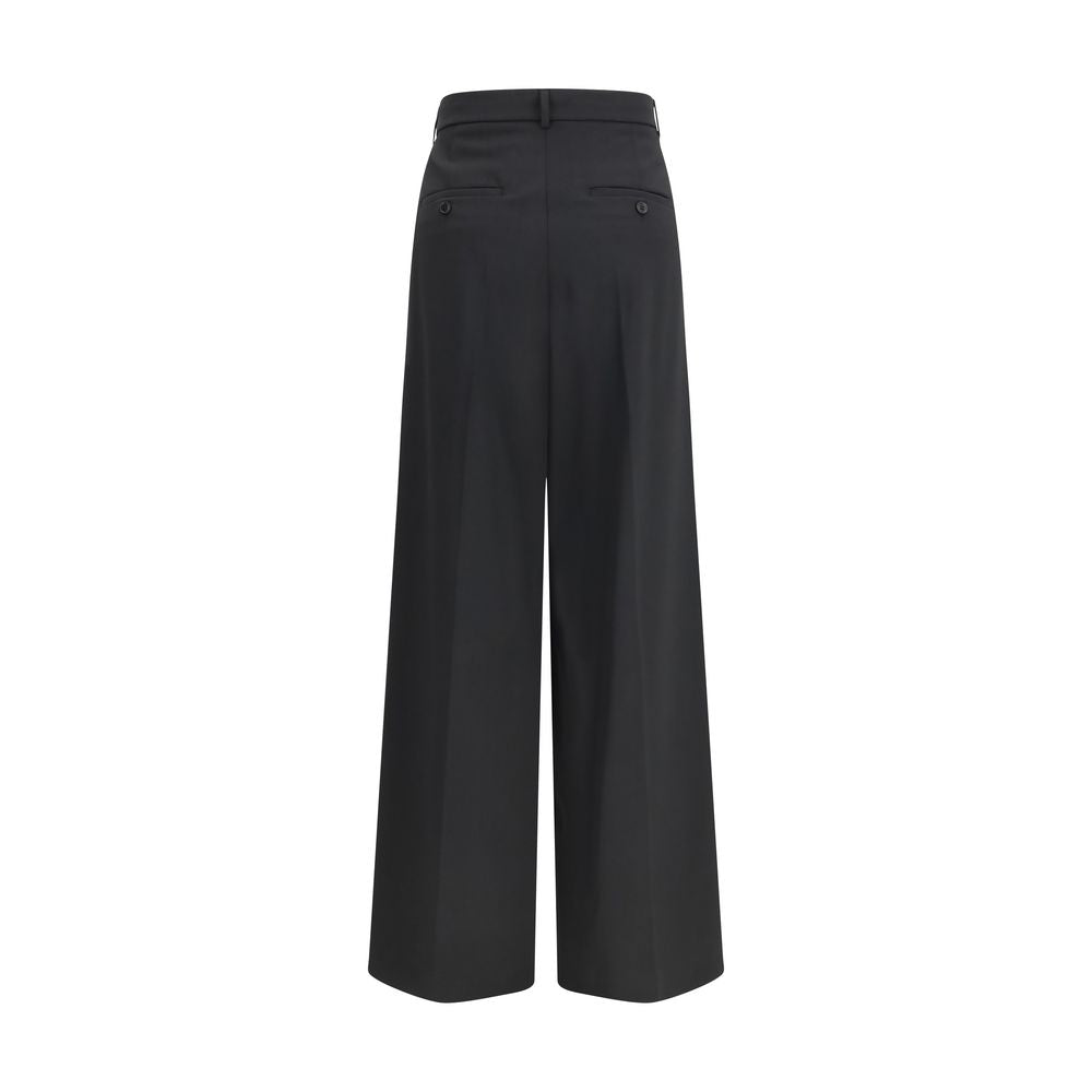 Max Mara Black High-Waisted Wide Leg Pants