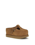 UGG Goldenstar Leather Platform Clog & Mules - Tan Brown