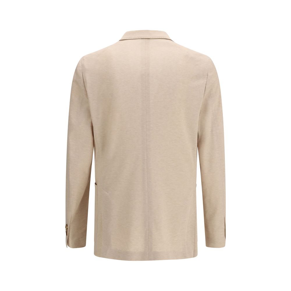 Lardini Double-Breasted Blazer - Beige