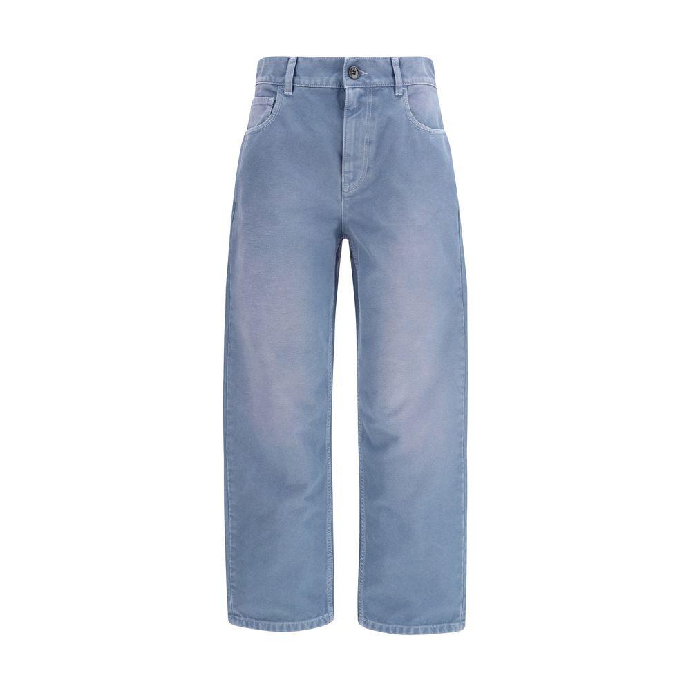 Marni Barrel-Leg Light Wash Denim Jeans