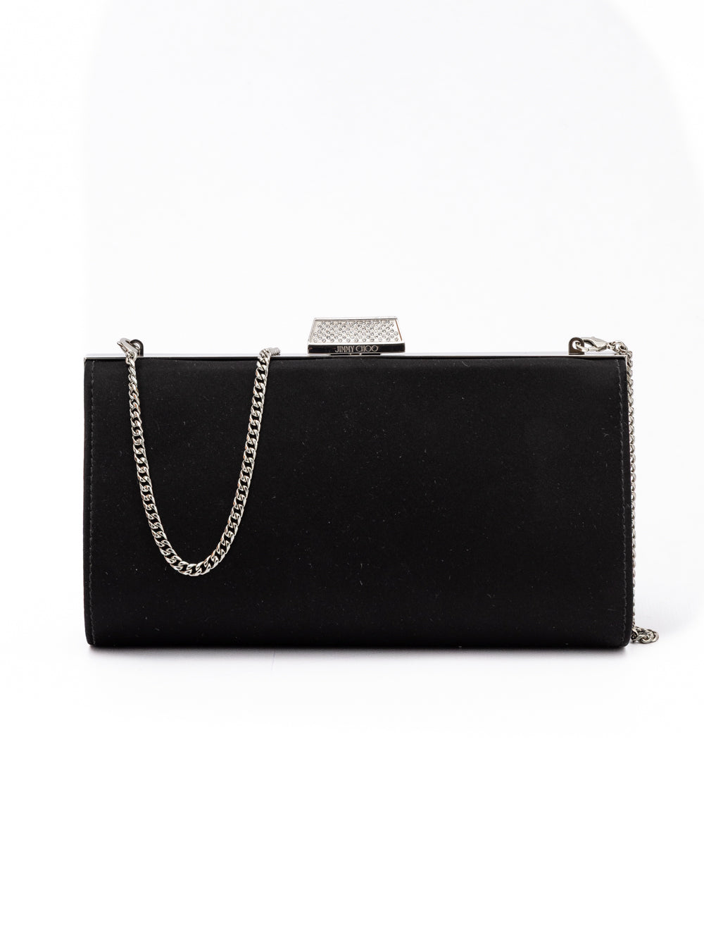 Jimmy Choo Satin Clutch Bag - Black