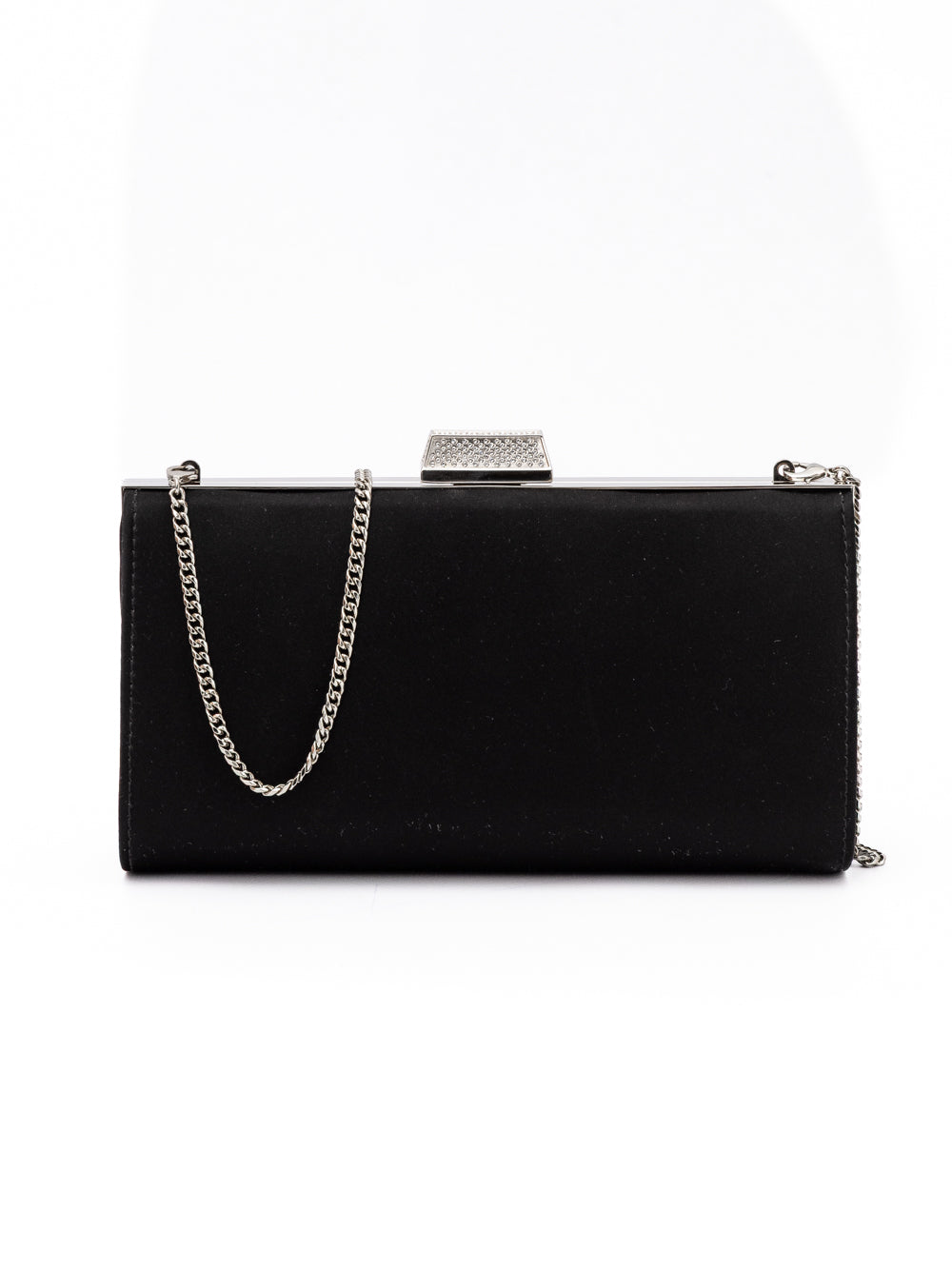 Jimmy Choo Satin Clutch Bag - Black
