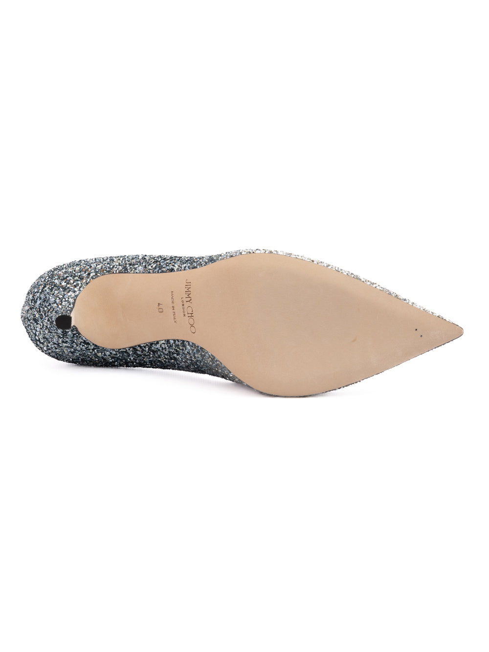 Jimmy Choo Agnes Glitter Pumps - Silver