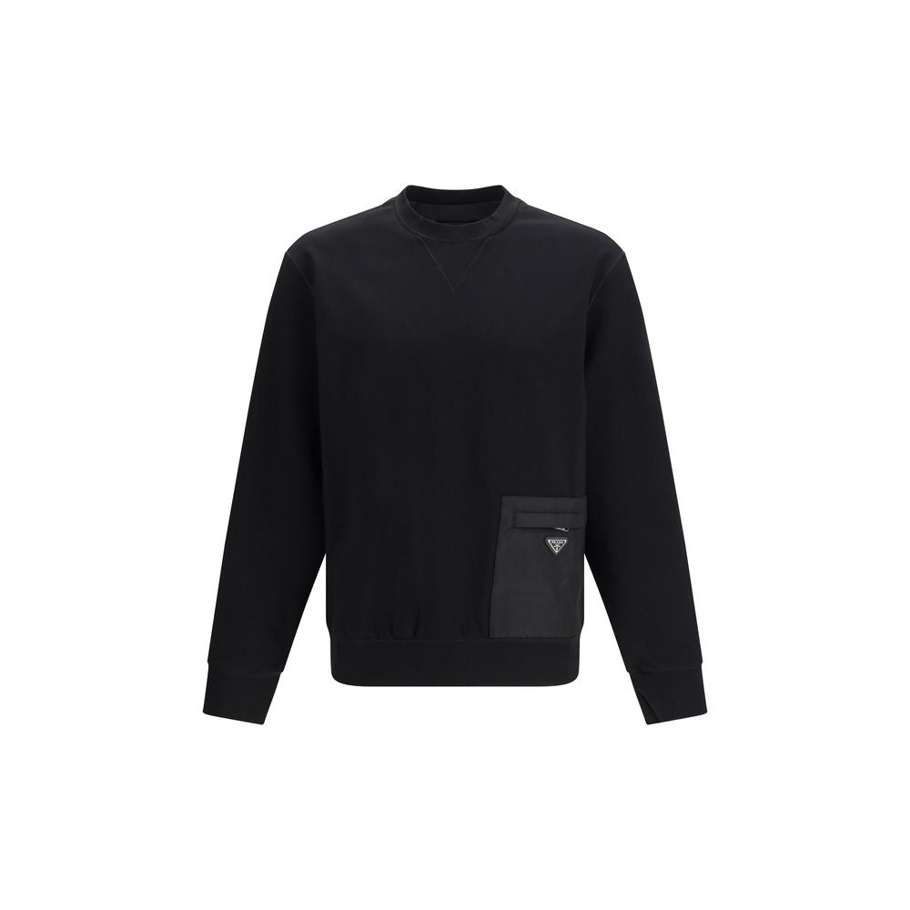 Prada Zip Pocket Sweatshirt - Black