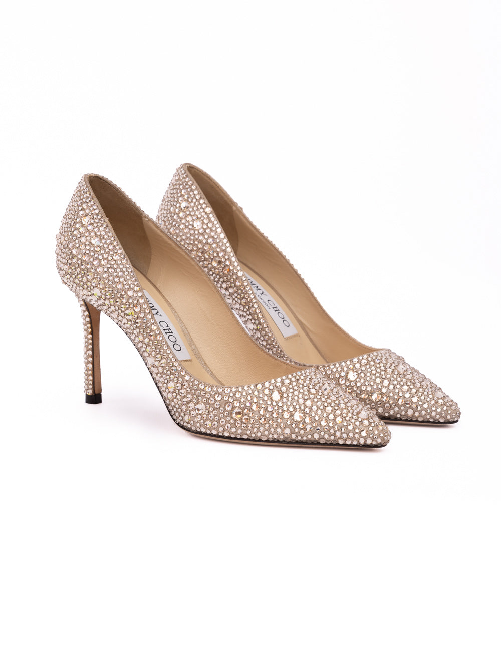 Jimmy Choo Crystal Embellished Romy 85 pumps - Bronze