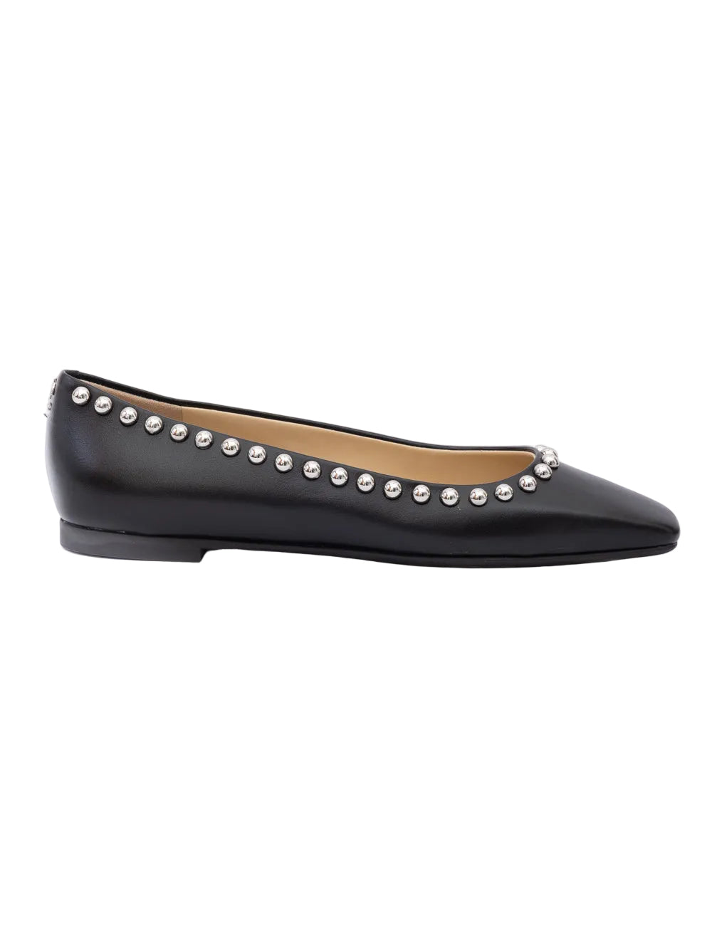 Jimmy Choo Dome Studs Mirele Ballet Flats - Black