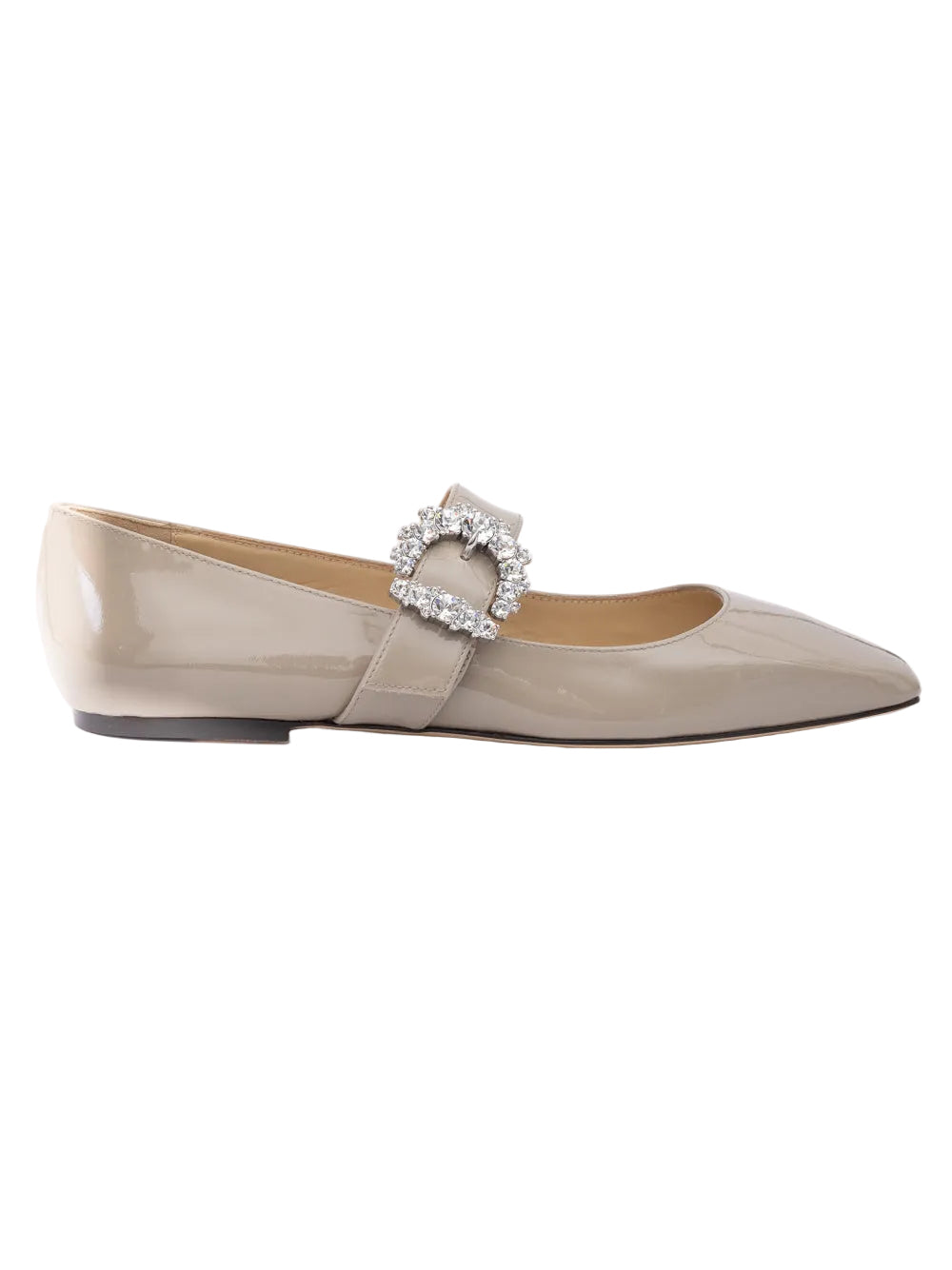 Jimmy Choo Cheri Mary Janes - Taupe Gray/Grey