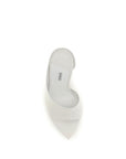 LE SILLA Futura Leather Stiletto Heel Sandals - White