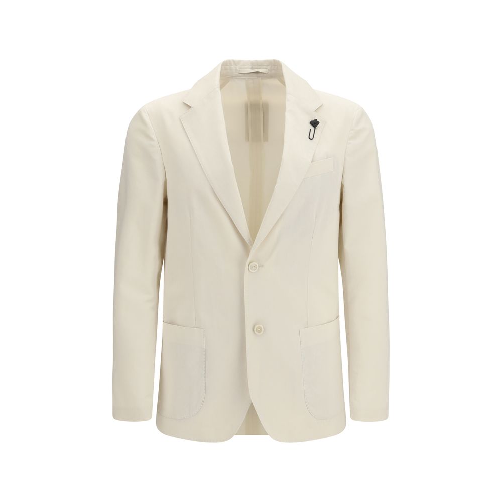 Lardini Single-Breasted Blazer - White