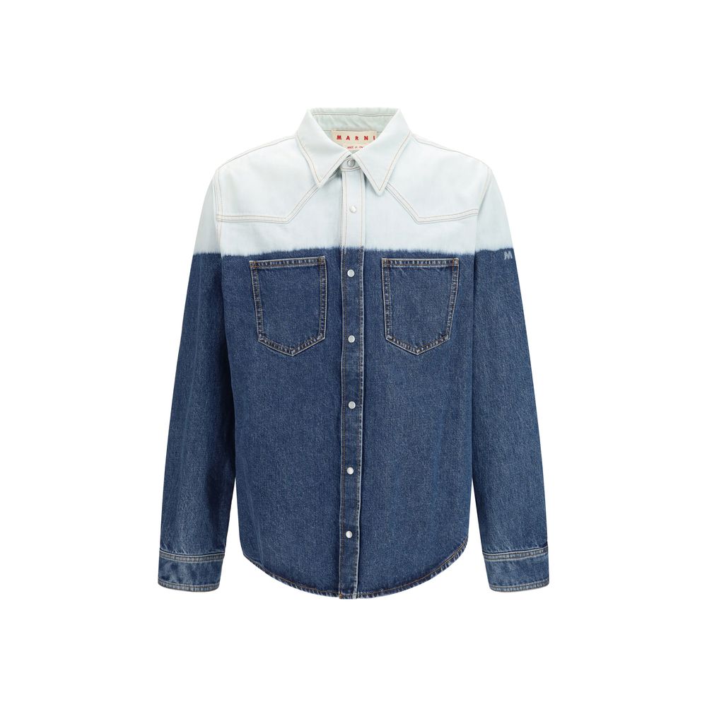 Marni Bleach Dipped Denim Shirt