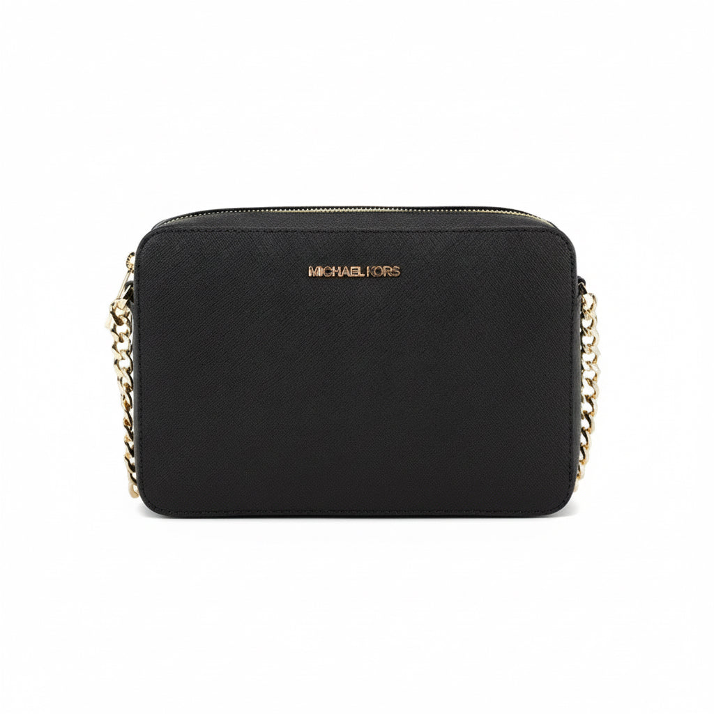 Michael Kors Saffiano Leather Crossbody Bag - Black