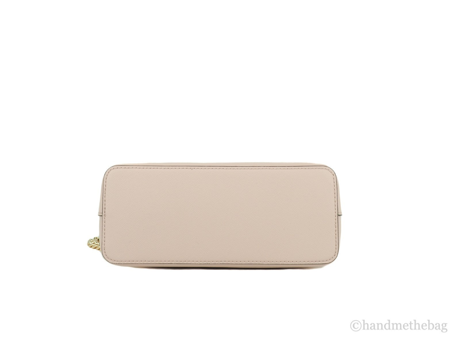 Michael Kors Jet Set Travel Dome Leather Crossbody Bag - Beige