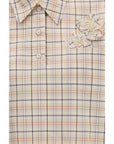 Prada Checkered Pattern Shirt With Tucked Hem