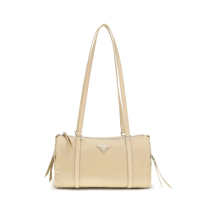 Prada Re-Nylon & Saffiano Leather Trim Bag - Beige