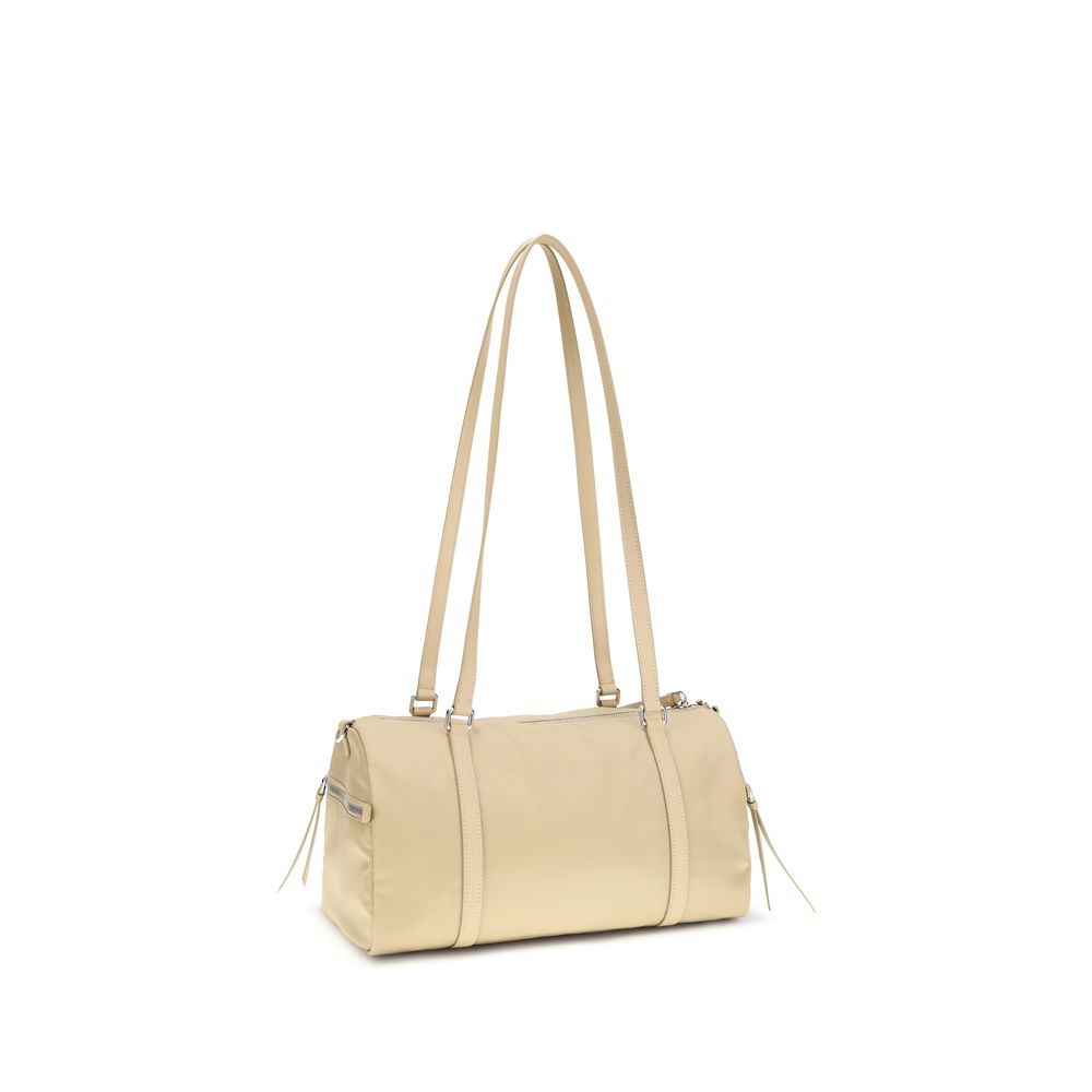 Prada Re-Nylon & Saffiano Leather Trim Bag - Beige