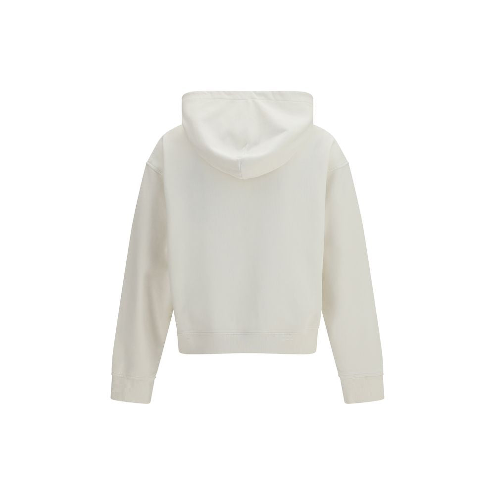 Palm Angels Neck Logo Hoodie - White