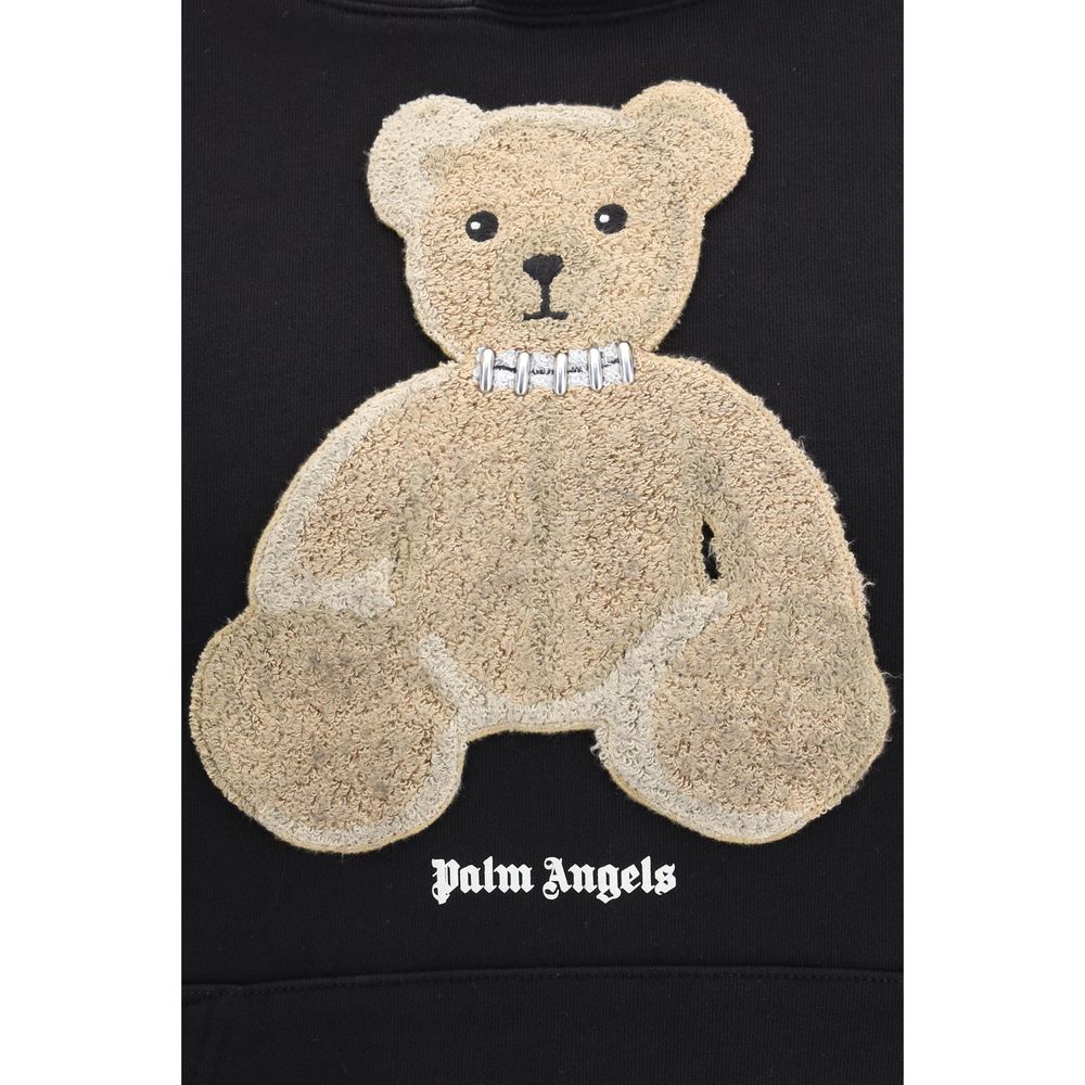 Palm Angels Teddy Bear Hoodie - Black