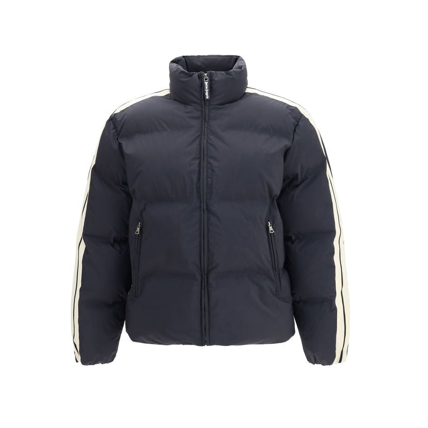 Palm Angels Logo Track Puffer Down Jacket - Black