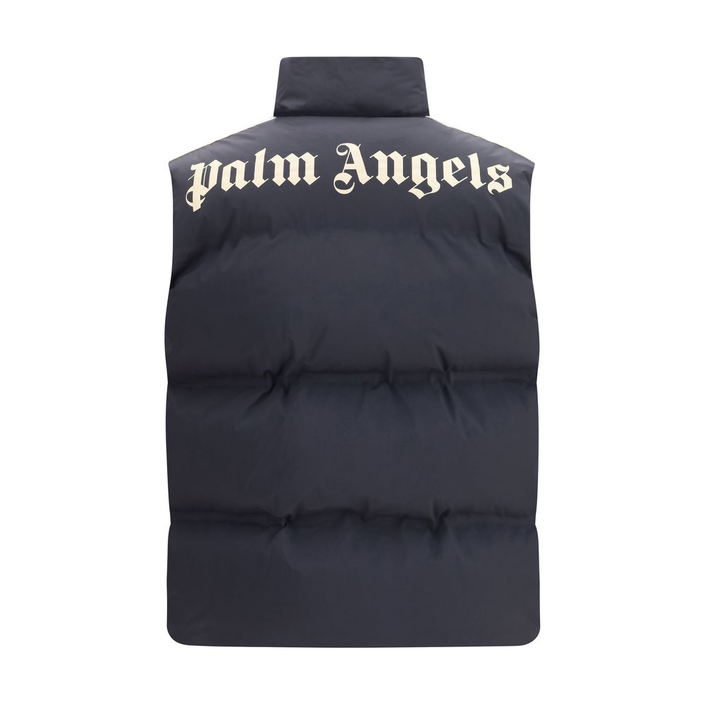 Palm Angels Sleeveless Puffer Jacket - Black
