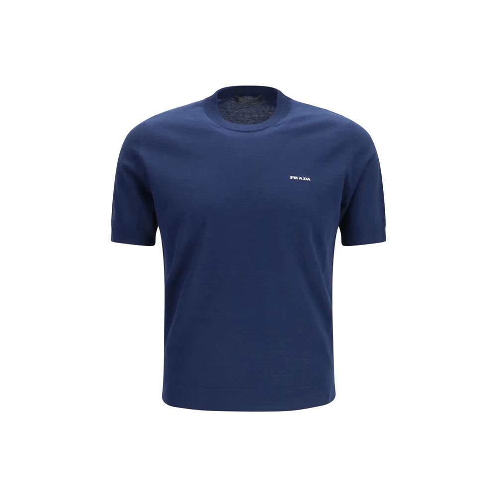 Prada C-Neck T-Shirt - Blue