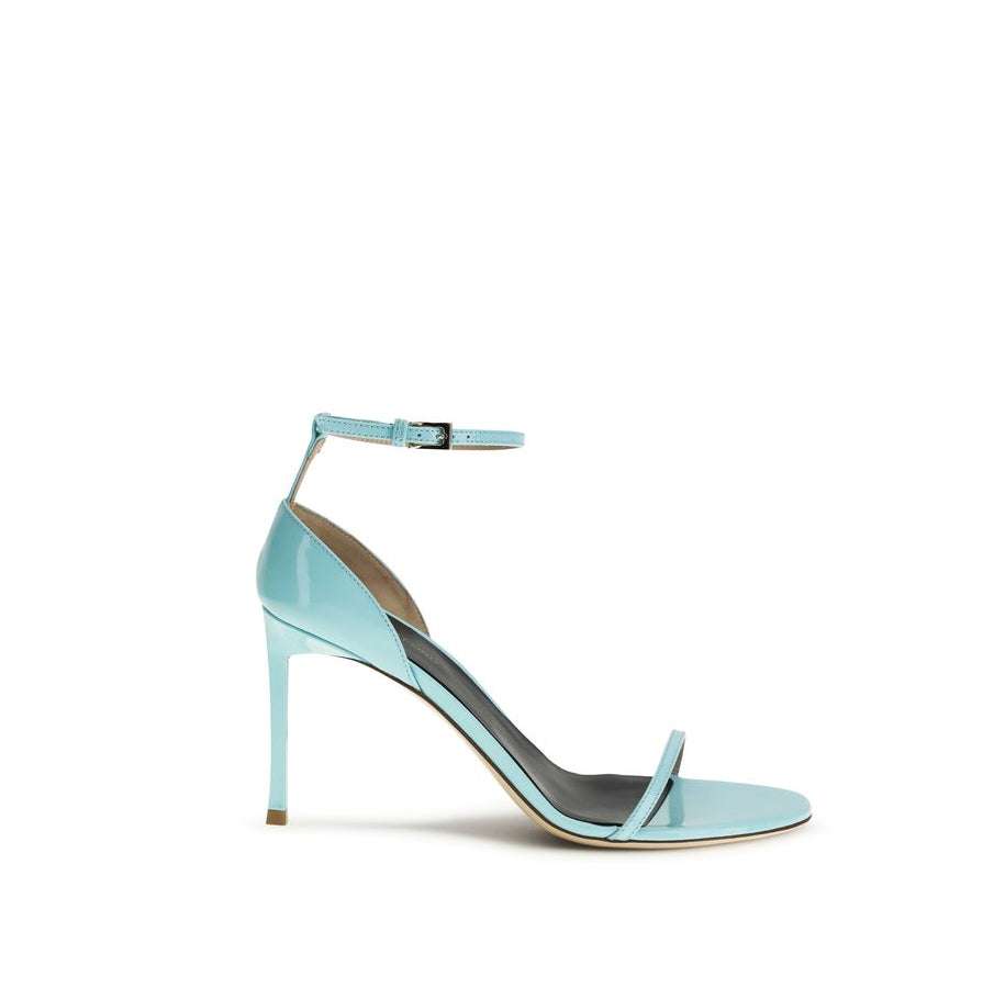 Tom Ford Vertigo Patent Leather Stiletto Heel Sandals - Light Blue