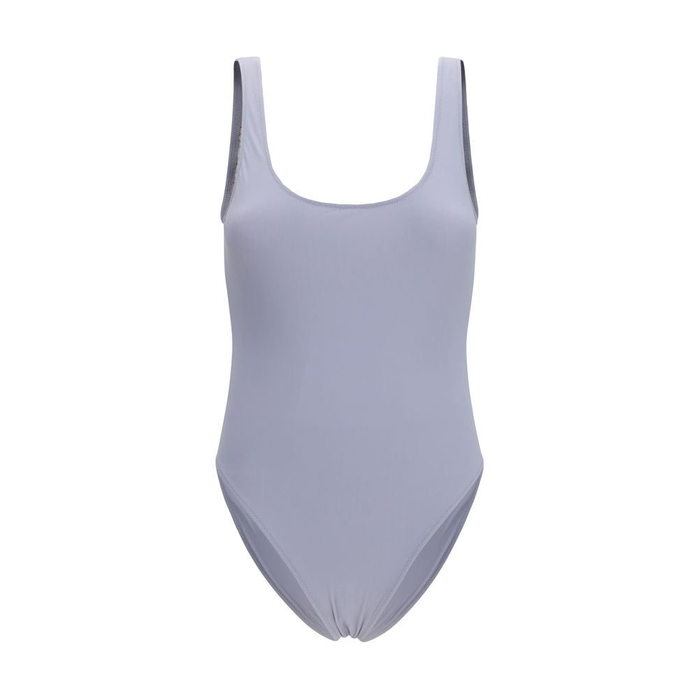 Kristina Ti Open Back One-Piece Swimsuit - Gray/Grey