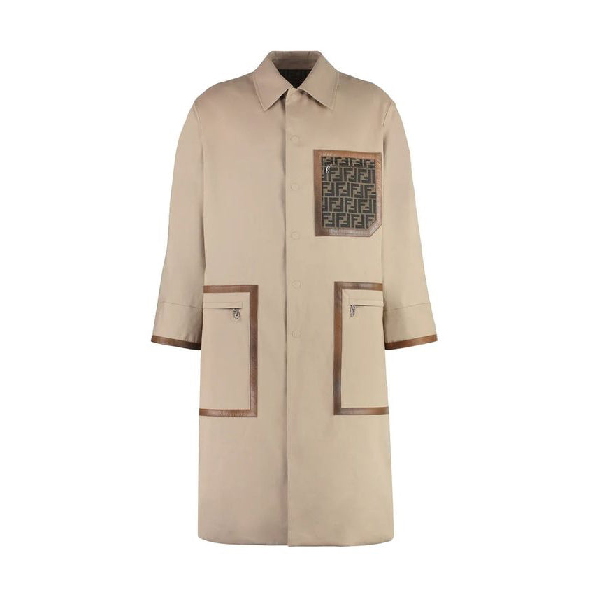 Fendi FF Jacquard Long Coat