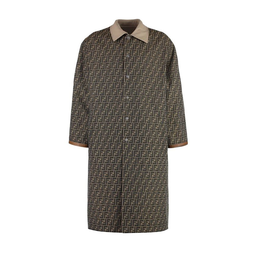 Fendi FF Jacquard Long Coat
