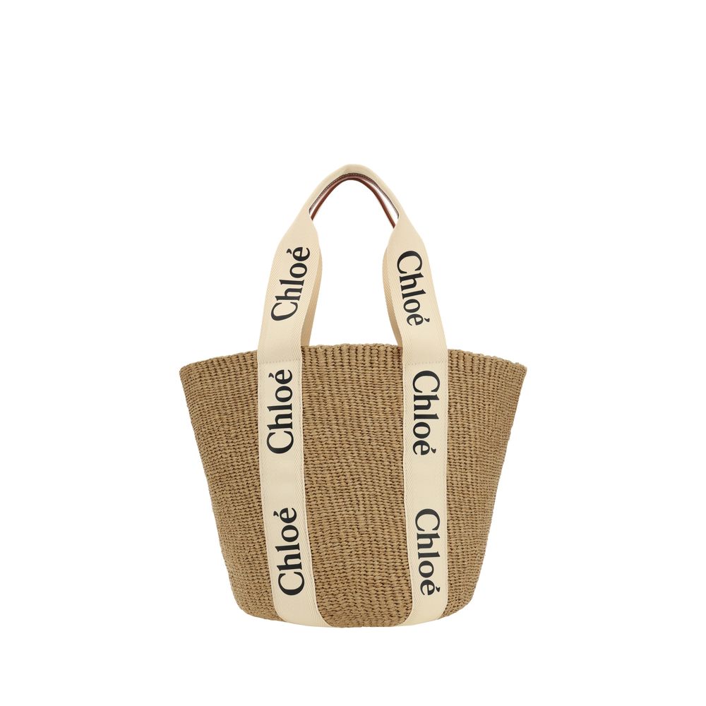Chloé Large Woody Basket Tote Bag