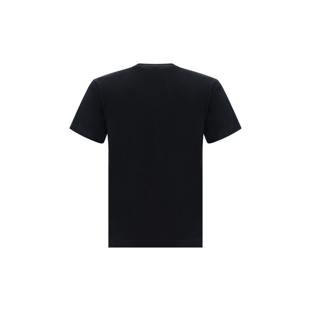 Comme Des Garçons Play Logo Cotton T-Shirt - Black