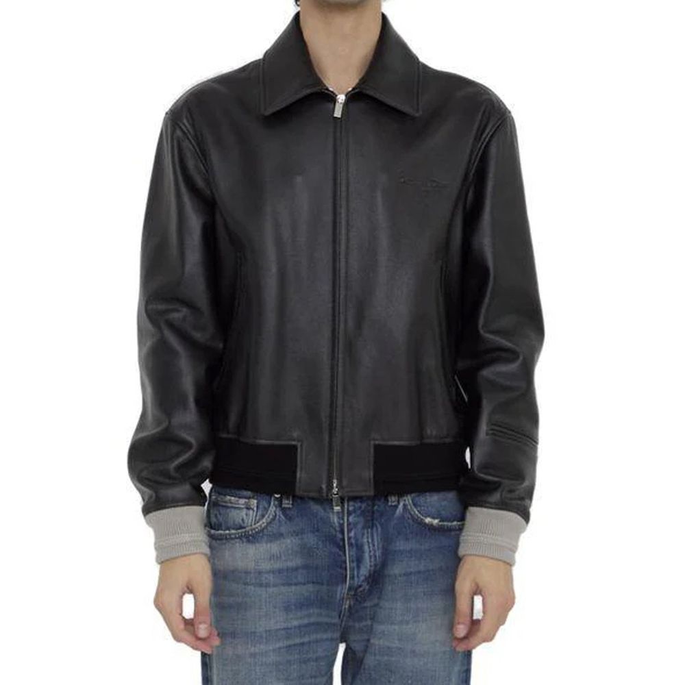 Dior Leather Jacket - Black