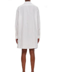 Loewe Asymmetrical  Chemisier Shirt Dress - White