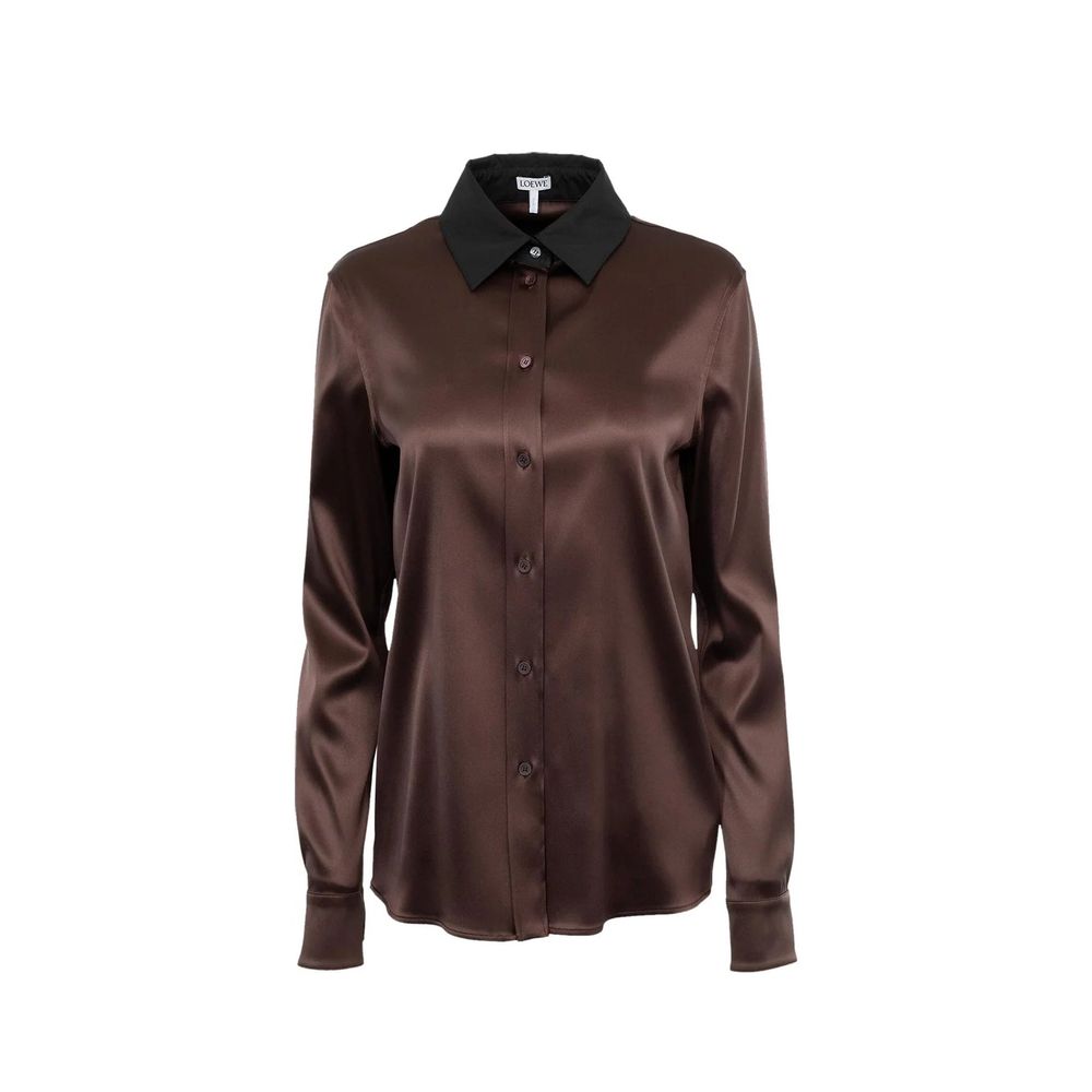 Loewe Silk Shirt - Brown