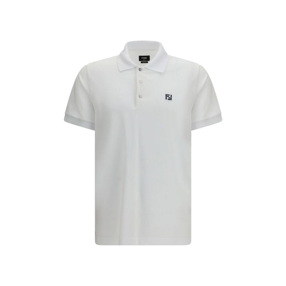 Fendi Cotton Polo Shirt - White