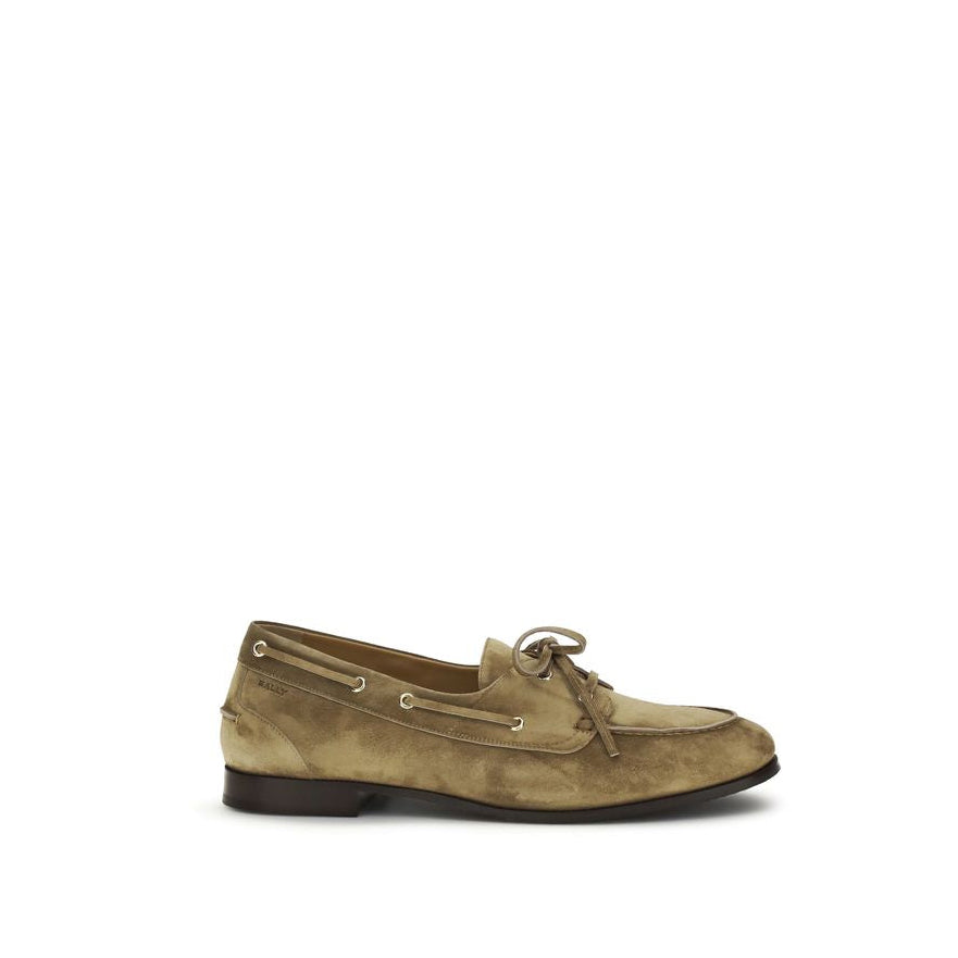 Bally Plume Suede Leather Loafers - Camel Brown