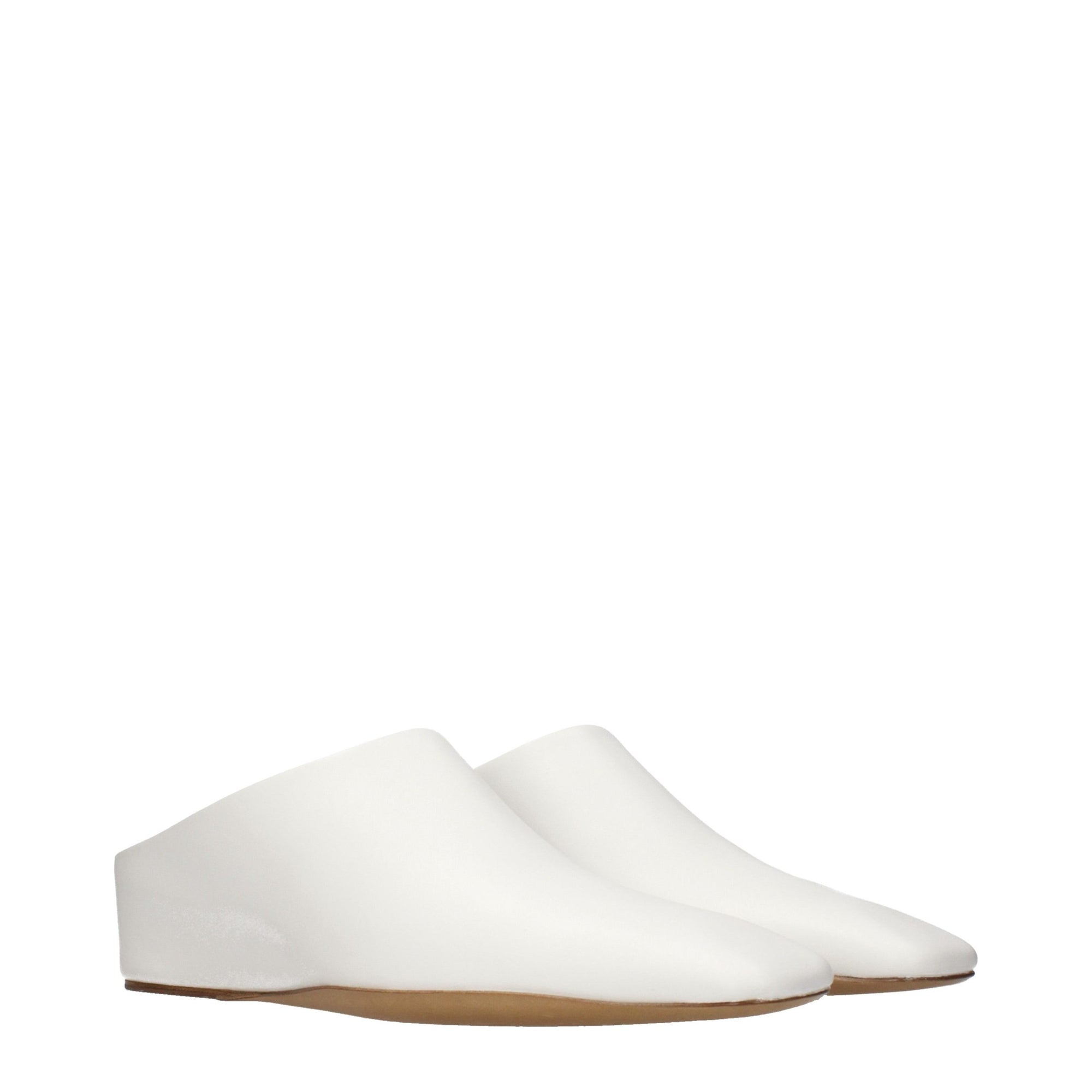 Jil Sander Leather Mules - White