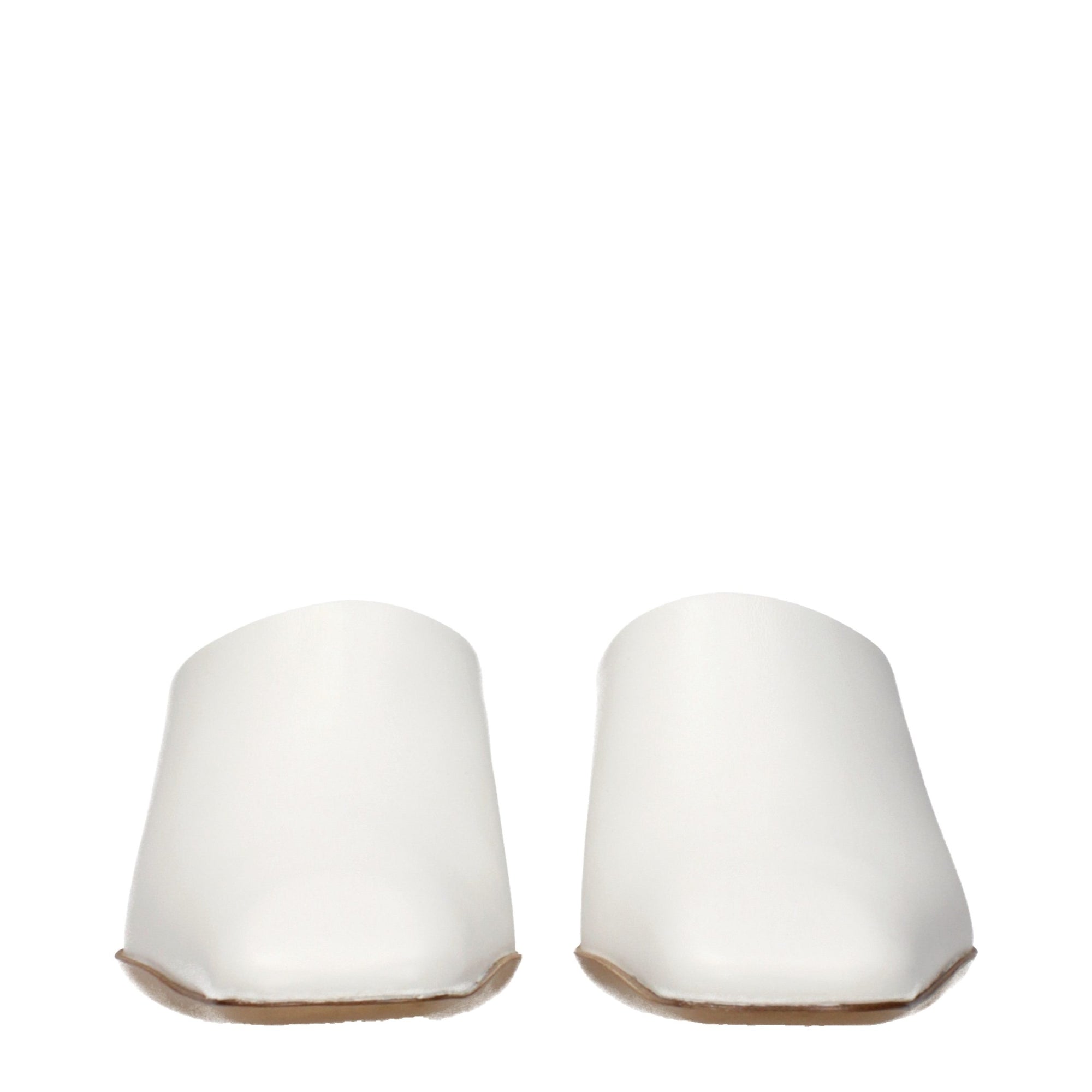 Jil Sander Leather Mules - White