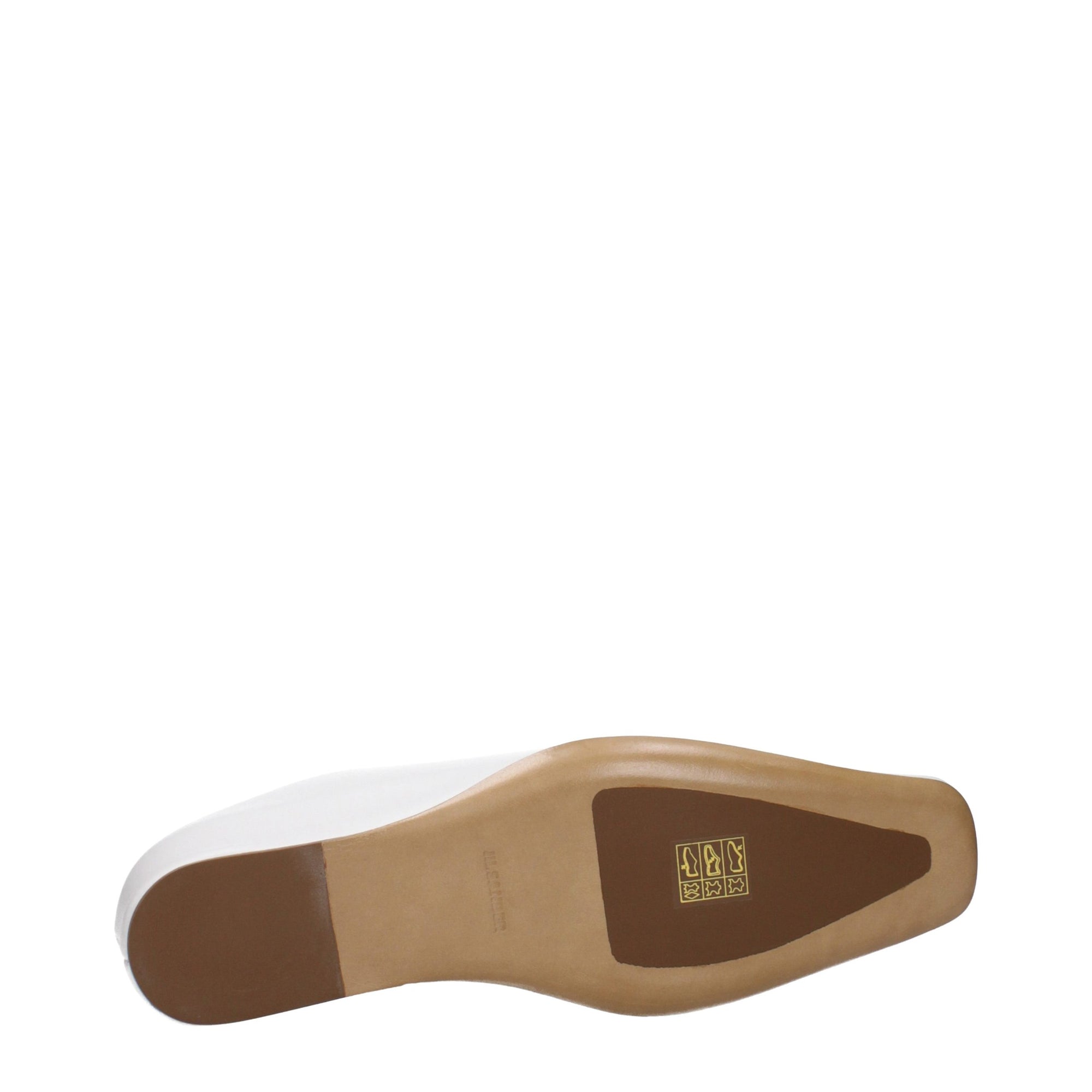 Jil Sander Leather Mules - White