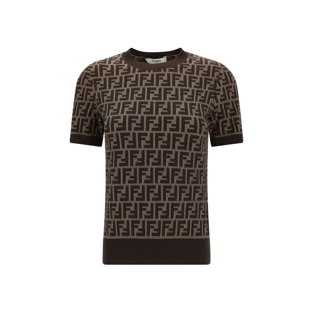 Fendi FF Knit Top - Dark Chocolate
