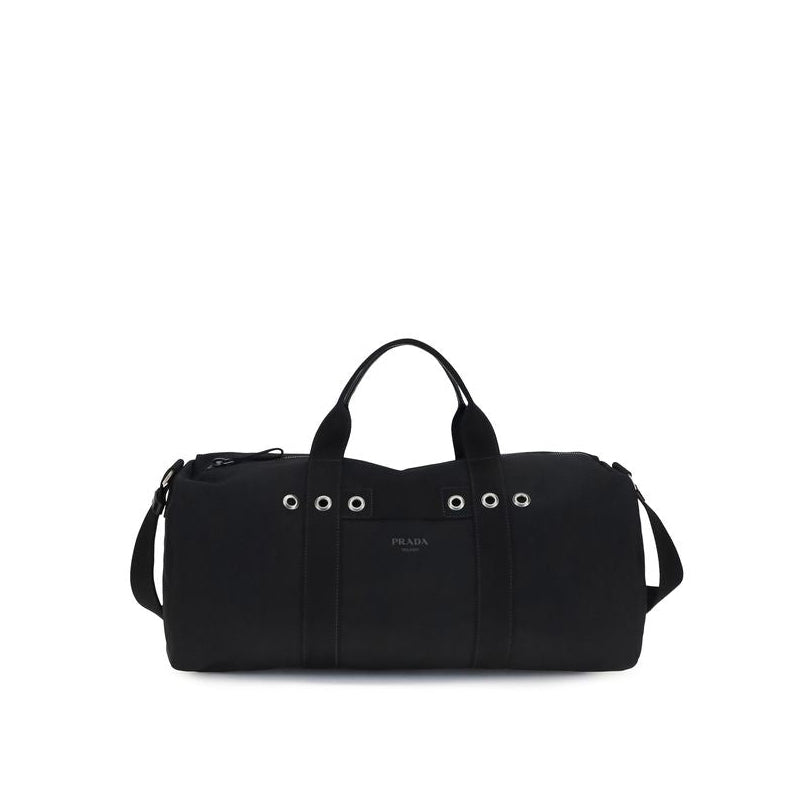 Prada Canvas Duffle Bag - Black