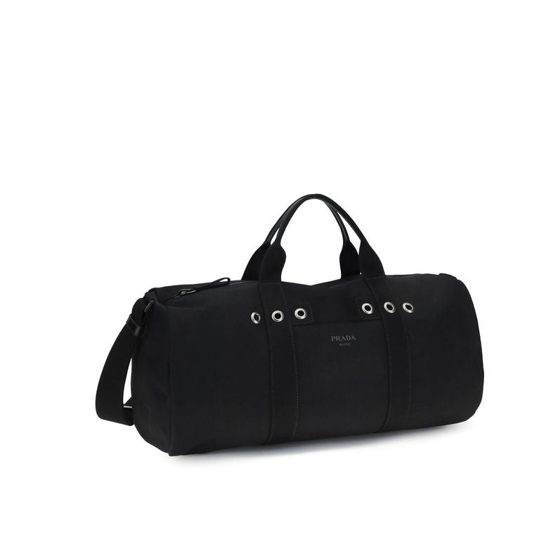 Prada Canvas Duffle Bag - Black