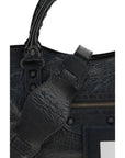 Balenciaga Le City First Leather Shoulder Bag - Black