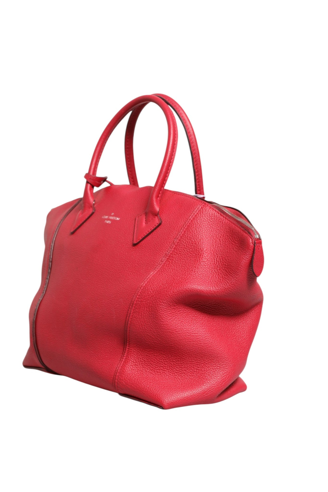 Used Louis Vuitton Griotte Taurillon Leather Soft Lockit MM Crossbody Bag