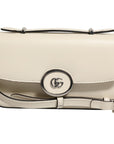 Gucci Petite GG Flap Shoulder Bag - Ivory/Cream