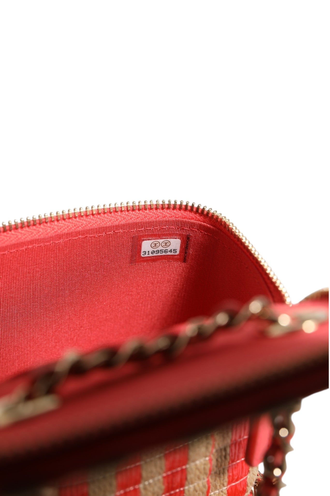 Chanel Raffia/Jute Mini Vanity Case