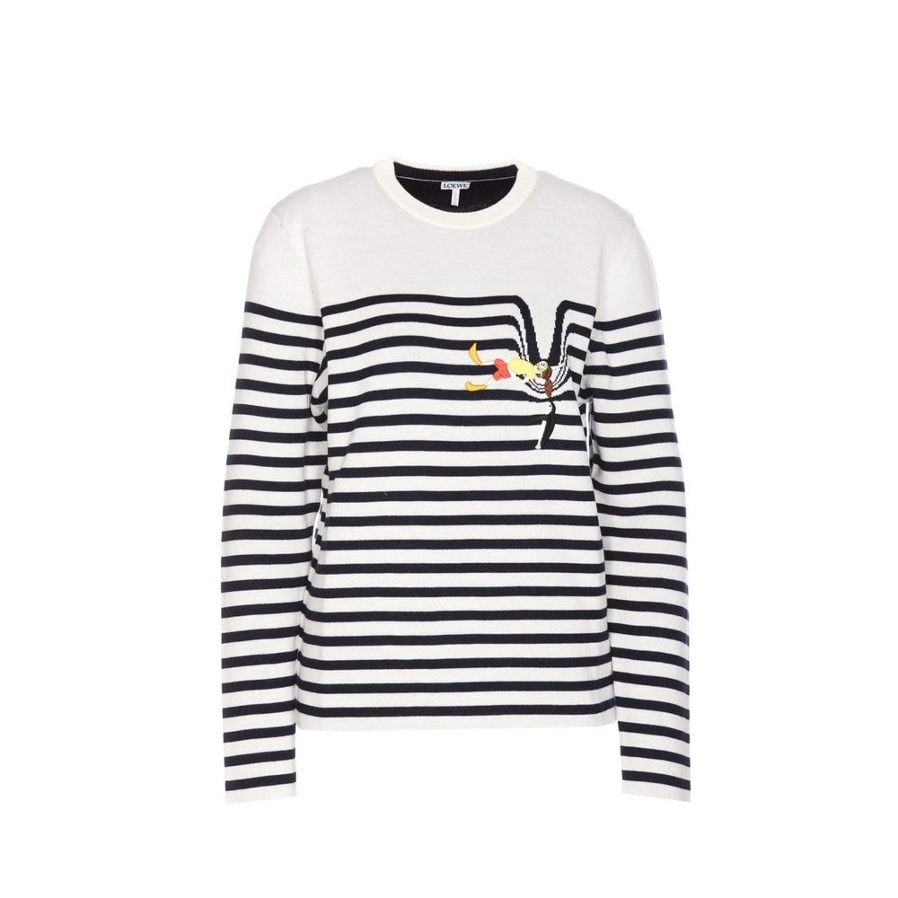 Loewe Stripe Sweater - Navy & White