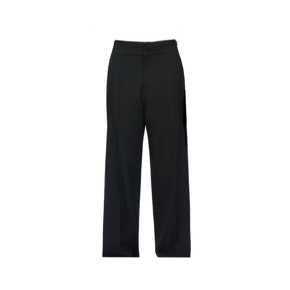 Loewe Wide Leg Wool Pants - Black
