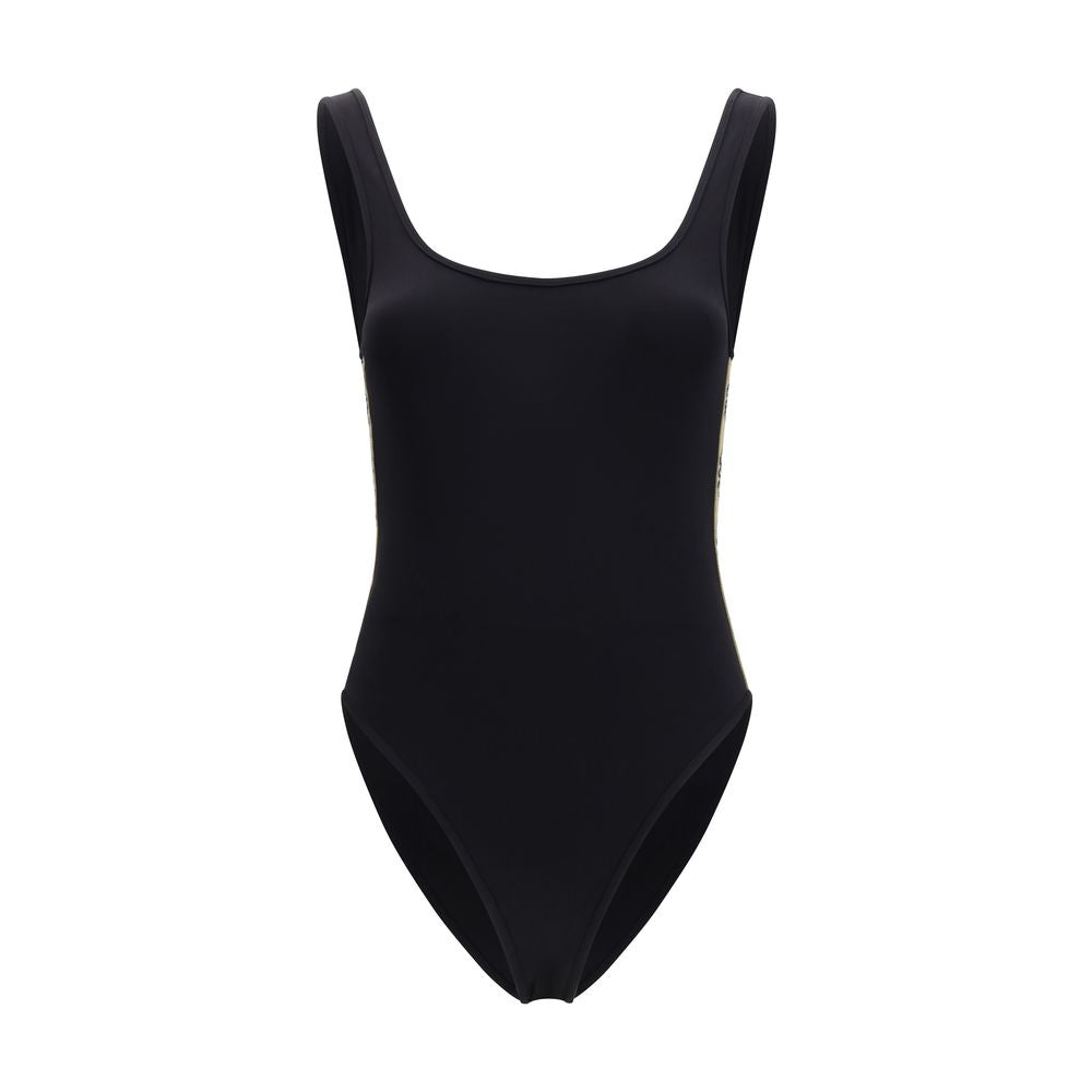 Burberry Low Back One-Piece Swimsuit - Black