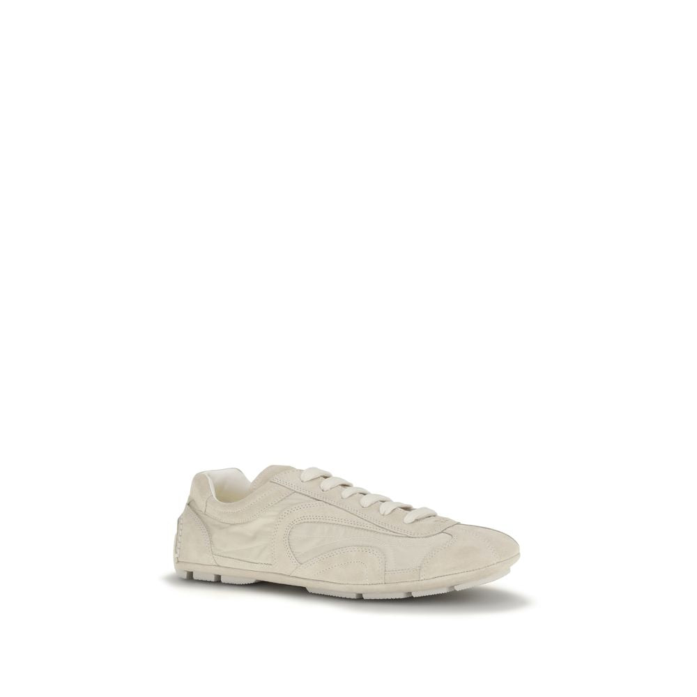 Prada Montecarlo Re-Edition 2005 Suede Leather Sneakers - Cool Beige